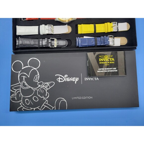Invicta Disney Ltd. Ed. Men's 46mm Mickey Mouse Watch -5pc Leather Strap - 34092 - Picture 10 of 11